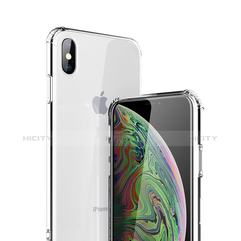 Silikon Schutzhülle Ultra Dünn Tasche Durchsichtig Transparent R02 für Apple iPhone X Klar Plus