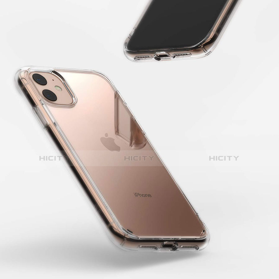 Silikon Schutzhülle Ultra Dünn Tasche Durchsichtig Transparent S01 für Apple iPhone 11 groß