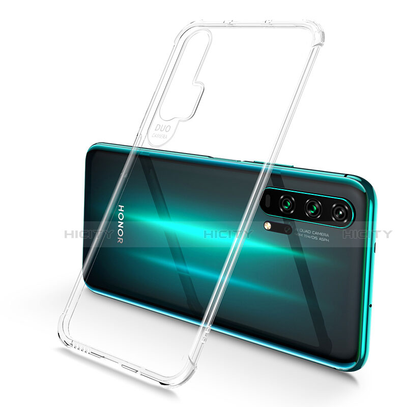 Silikon Schutzhülle Ultra Dünn Tasche Durchsichtig Transparent S01 für Huawei Honor 20 Pro Klar Plus