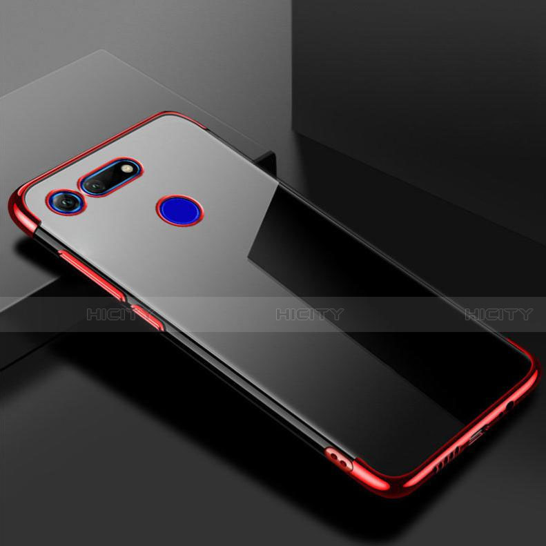 Silikon Schutzhülle Ultra Dünn Tasche Durchsichtig Transparent S01 für Huawei Honor V20 groß