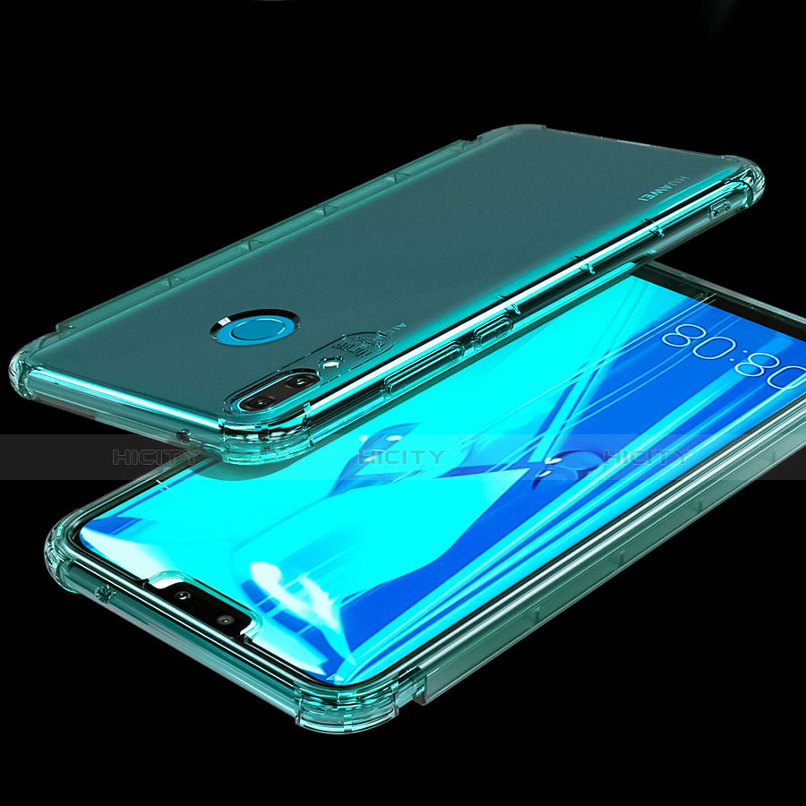 Silikon Schutzhülle Ultra Dünn Tasche Durchsichtig Transparent S01 für Huawei Y9 (2019)