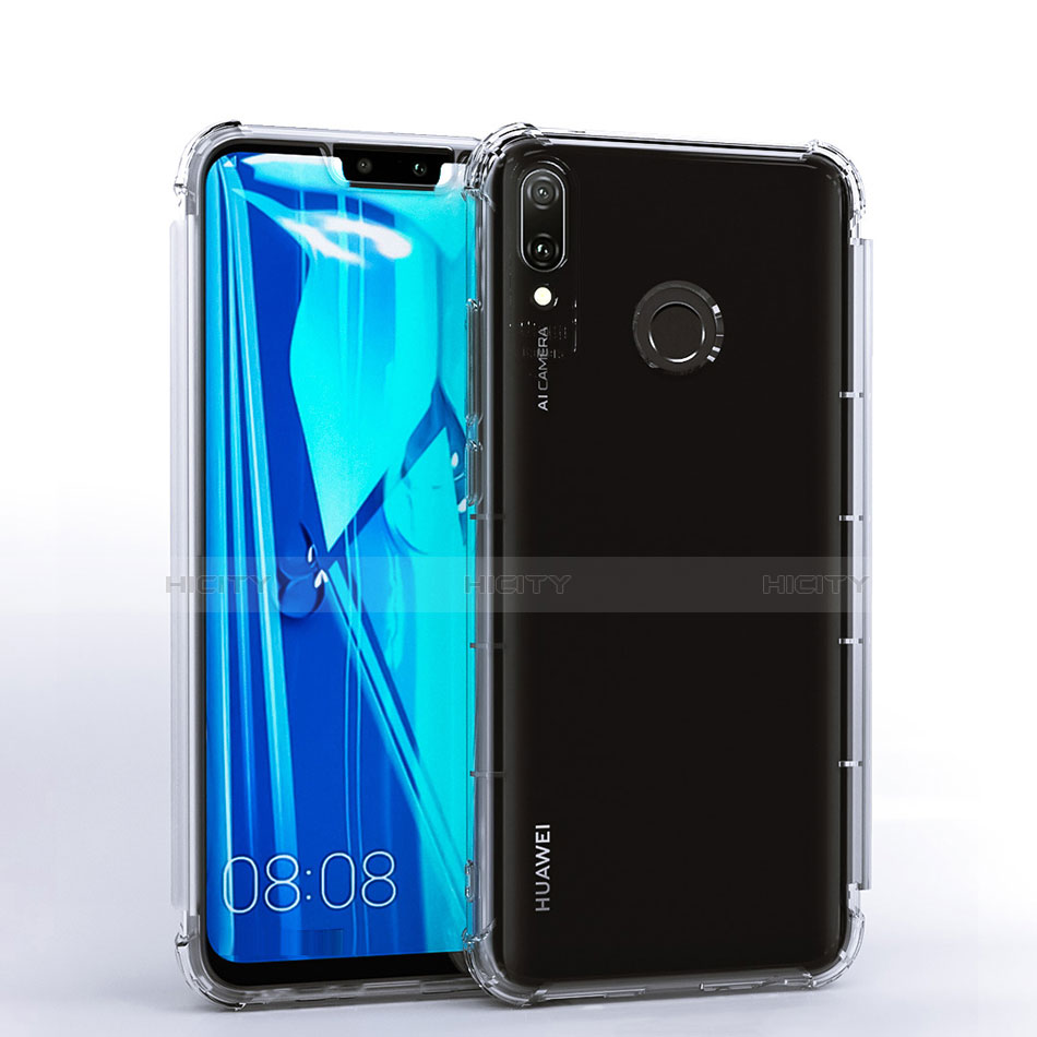 Silikon Schutzhülle Ultra Dünn Tasche Durchsichtig Transparent S01 für Huawei Y9 (2019) Klar