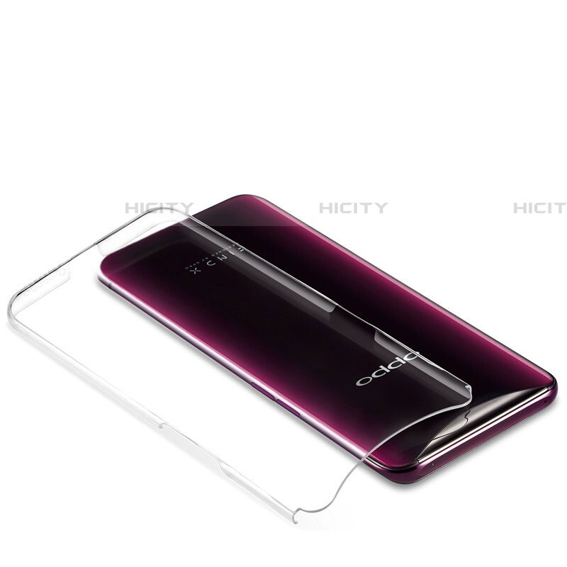 Silikon Schutzhülle Ultra Dünn Tasche Durchsichtig Transparent S01 für Oppo Find X Klar