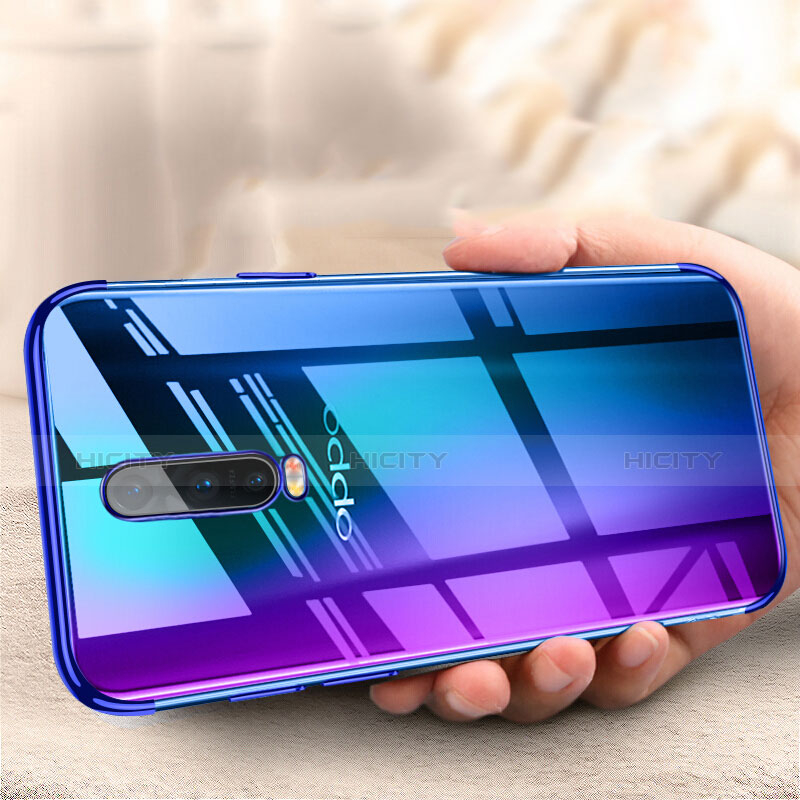 Silikon Schutzhülle Ultra Dünn Tasche Durchsichtig Transparent S01 für Oppo R17 Pro