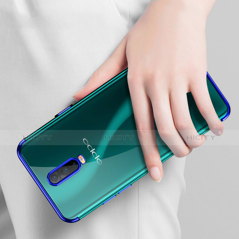 Silikon Schutzhülle Ultra Dünn Tasche Durchsichtig Transparent S01 für Oppo R17 Pro