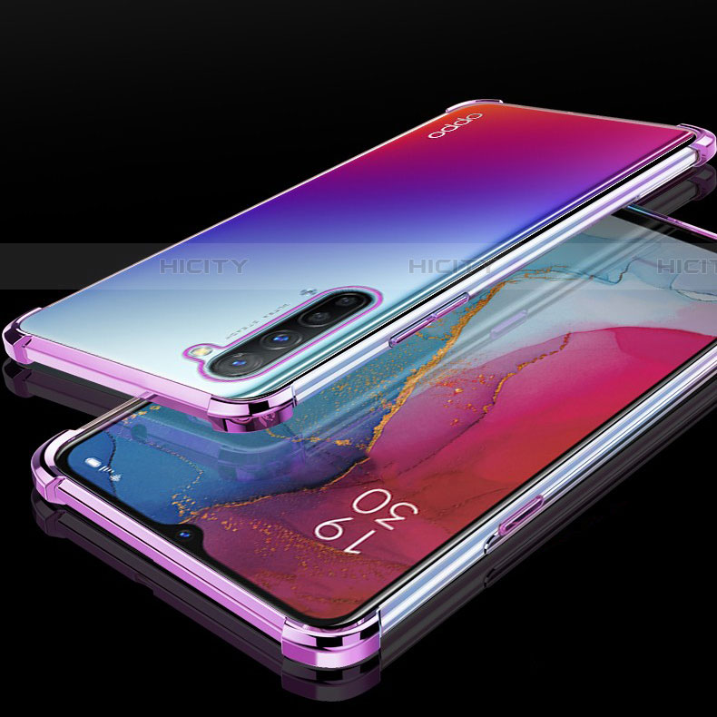 Silikon Schutzhülle Ultra Dünn Tasche Durchsichtig Transparent S01 für Oppo Reno3 groß