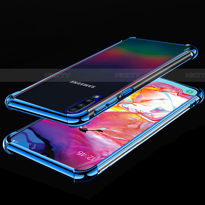 Silikon Schutzhülle Ultra Dünn Tasche Durchsichtig Transparent S01 für Samsung Galaxy A70