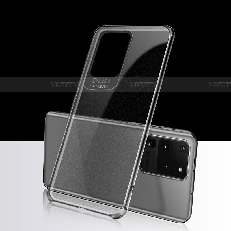 Silikon Schutzhülle Ultra Dünn Tasche Durchsichtig Transparent S02 für Samsung Galaxy S20 Ultra