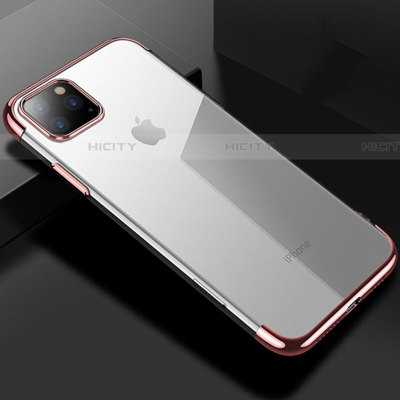 Silikon Schutzhülle Ultra Dünn Tasche Durchsichtig Transparent S03 für Apple iPhone 11 Pro Max