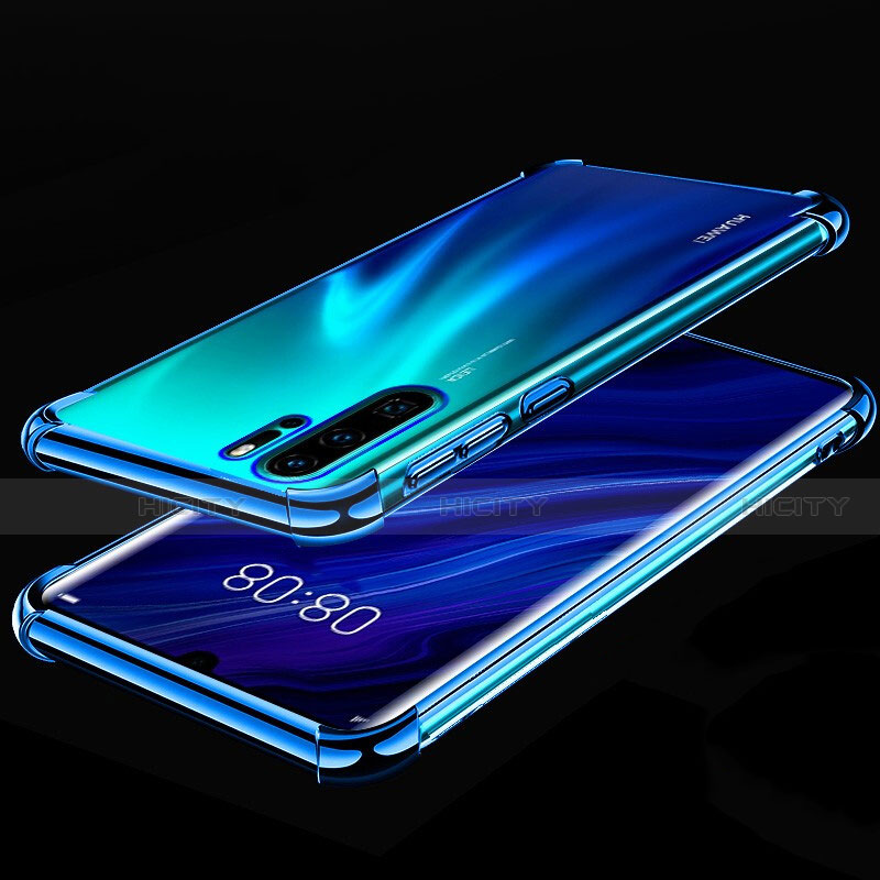 Silikon Schutzhülle Ultra Dünn Tasche Durchsichtig Transparent S03 für Huawei P30 Pro groß