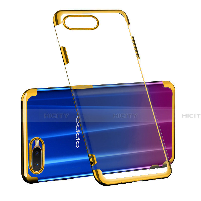 Silikon Schutzhülle Ultra Dünn Tasche Durchsichtig Transparent S03 für Oppo K1 Gold