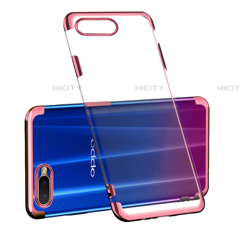 Silikon Schutzhülle Ultra Dünn Tasche Durchsichtig Transparent S03 für Oppo RX17 Neo groß