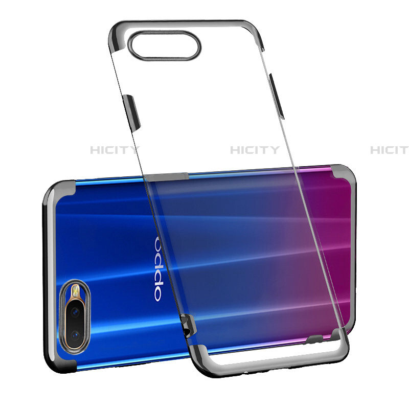 Silikon Schutzhülle Ultra Dünn Tasche Durchsichtig Transparent S03 für Oppo RX17 Neo groß