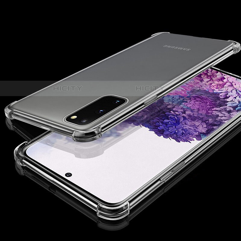 Silikon Schutzhülle Ultra Dünn Tasche Durchsichtig Transparent S03 für Samsung Galaxy S20 5G