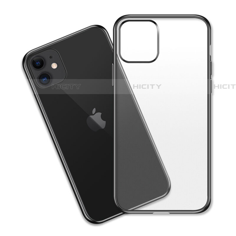 Silikon Schutzhülle Ultra Dünn Tasche Durchsichtig Transparent S04 für Apple iPhone 11 groß