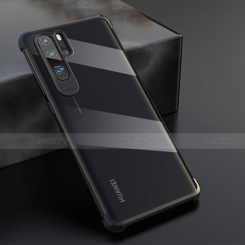 Silikon Schutzhülle Ultra Dünn Tasche Durchsichtig Transparent S04 für Huawei P30 Pro New Edition groß