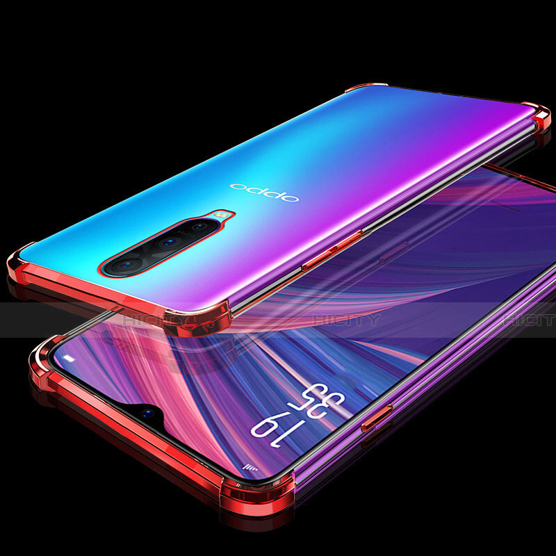 Silikon Schutzhülle Ultra Dünn Tasche Durchsichtig Transparent S05 für Oppo R17 Pro