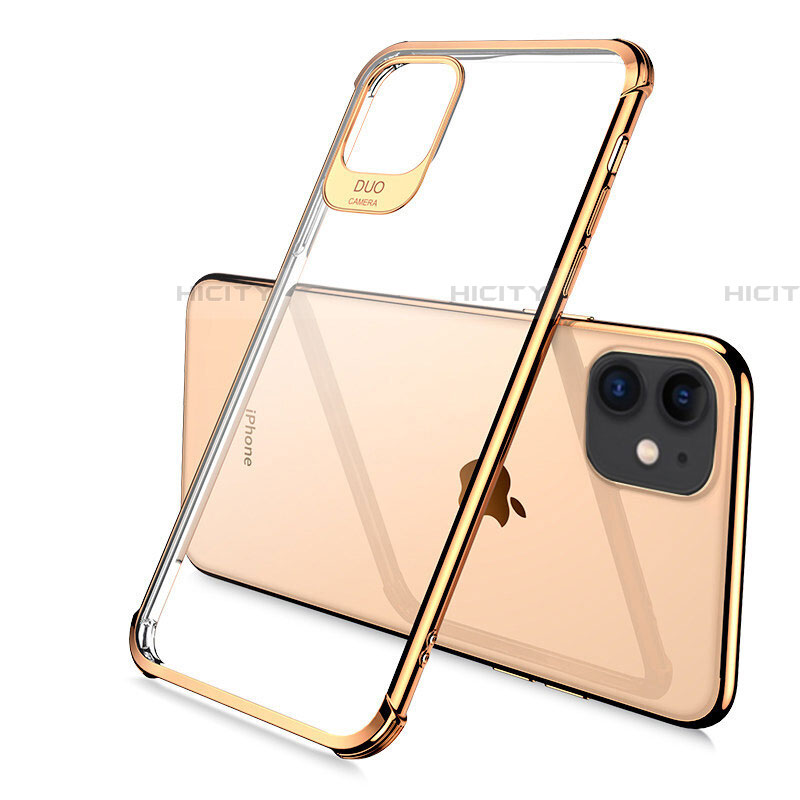 Silikon Schutzhülle Ultra Dünn Tasche Durchsichtig Transparent S06 für Apple iPhone 11 Pro