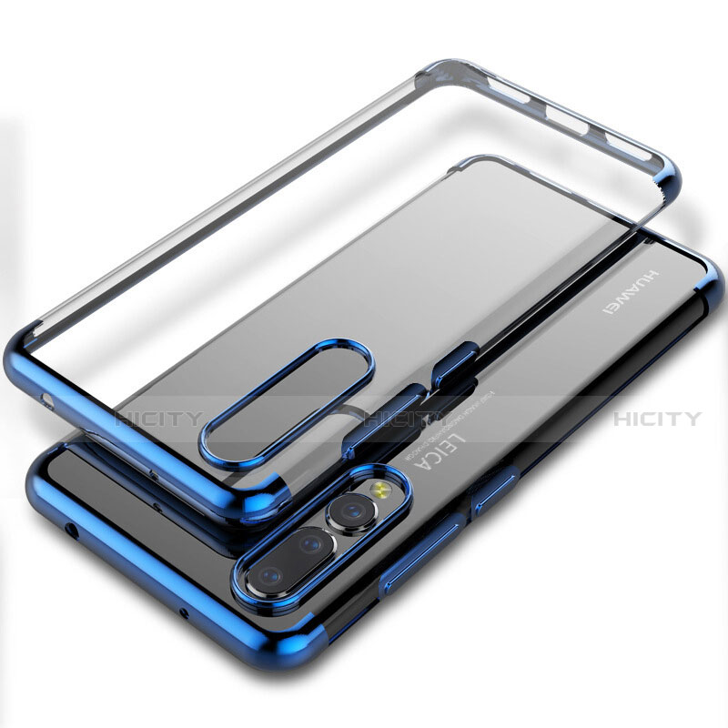 Silikon Schutzhülle Ultra Dünn Tasche Durchsichtig Transparent S06 für Huawei P20 Pro