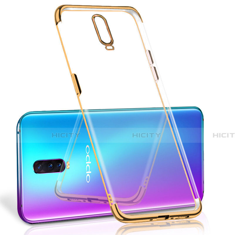 Silikon Schutzhülle Ultra Dünn Tasche Durchsichtig Transparent S06 für Oppo R17 Pro Gold