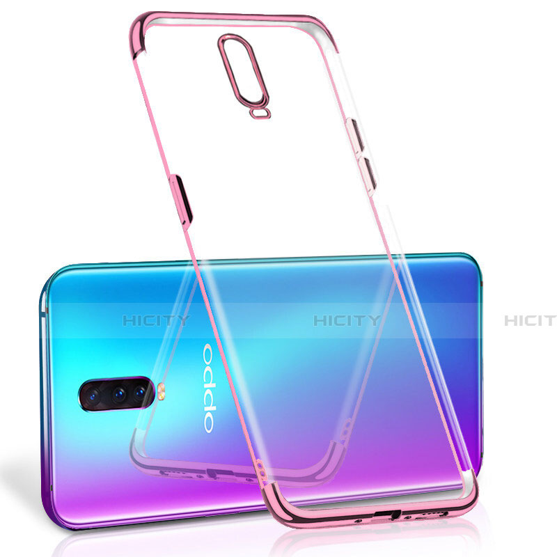 Silikon Schutzhülle Ultra Dünn Tasche Durchsichtig Transparent S06 für Oppo R17 Pro Rosegold