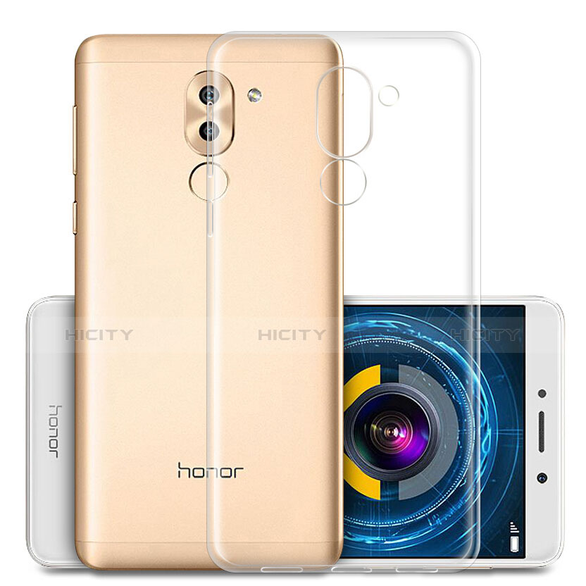 Silikon Schutzhülle Ultra Dünn Tasche Durchsichtig Transparent T01 für Huawei Honor 6X Klar