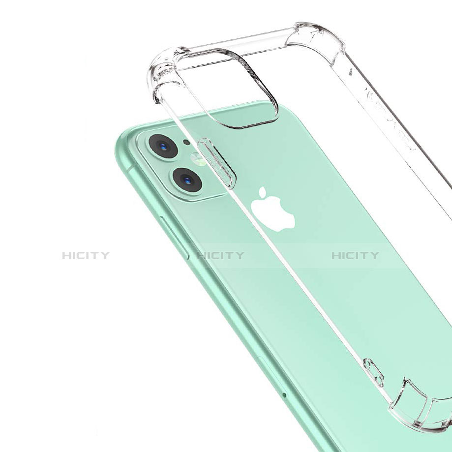 Silikon Schutzhülle Ultra Dünn Tasche Durchsichtig Transparent T02 für Apple iPhone 11 Klar groß