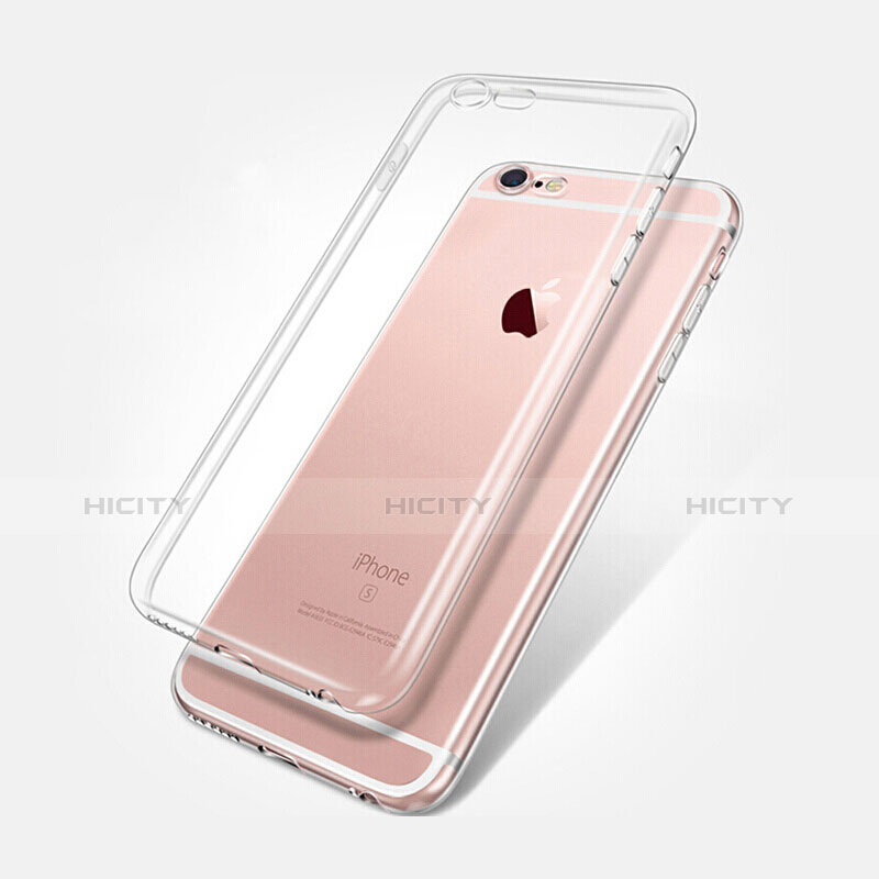 Silikon Schutzhülle Ultra Dünn Tasche Durchsichtig Transparent T02 für Apple iPhone 6 Klar Plus