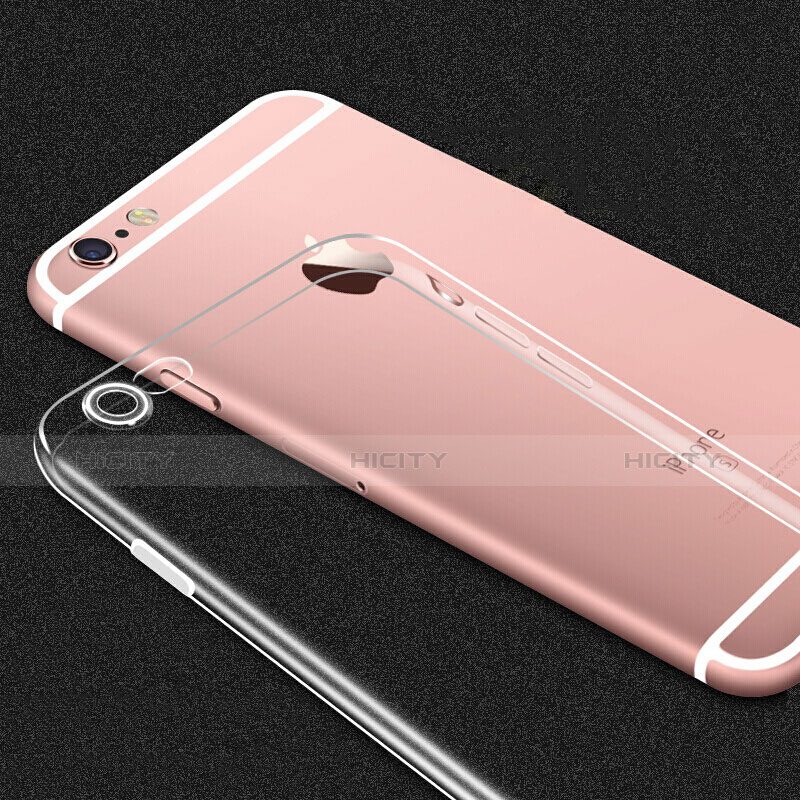 Silikon Schutzhülle Ultra Dünn Tasche Durchsichtig Transparent T02 für Apple iPhone 6 Klar groß