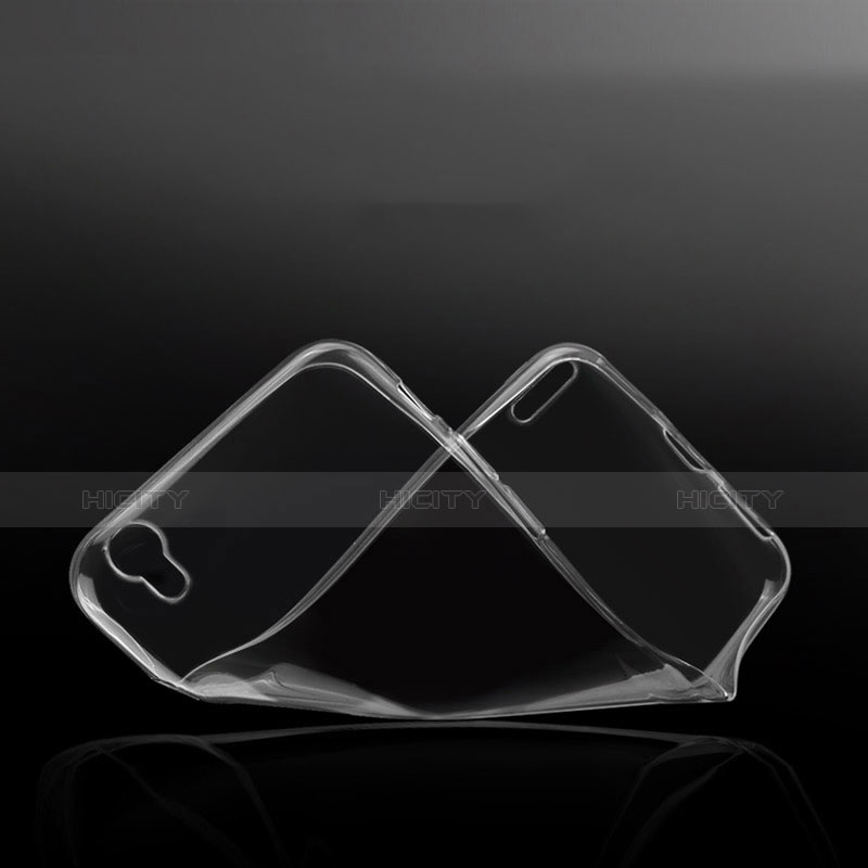 Silikon Schutzhülle Ultra Dünn Tasche Durchsichtig Transparent T02 für Huawei Ascend P7 Klar