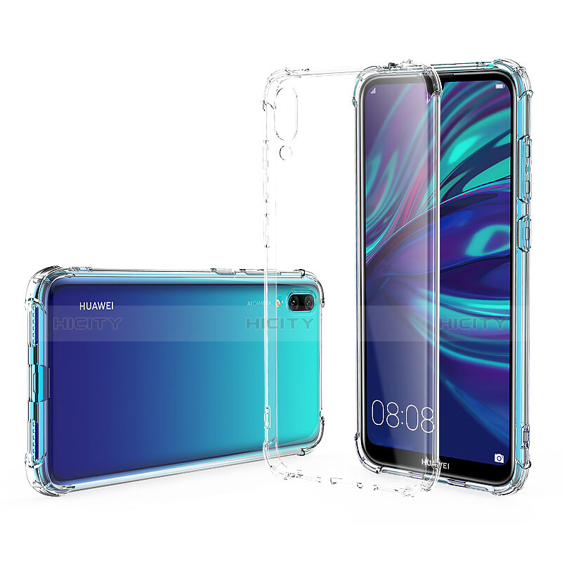 Silikon Schutzhülle Ultra Dünn Tasche Durchsichtig Transparent T02 für Huawei Enjoy 9 Klar