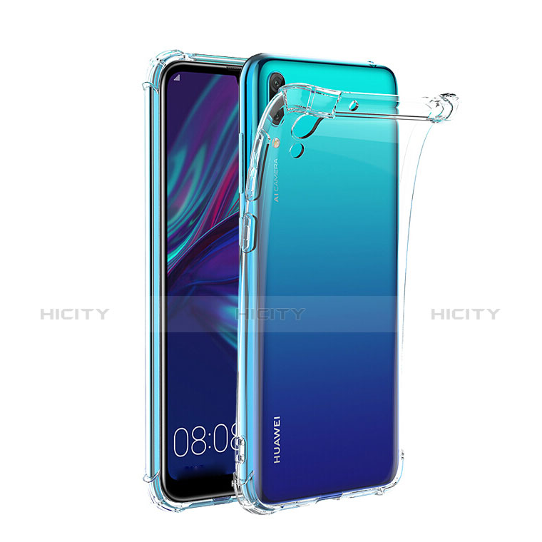 Silikon Schutzhülle Ultra Dünn Tasche Durchsichtig Transparent T02 für Huawei Enjoy 9 Klar