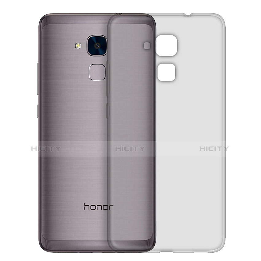 Silikon Schutzhülle Ultra Dünn Tasche Durchsichtig Transparent T02 für Huawei GR5 Mini Grau