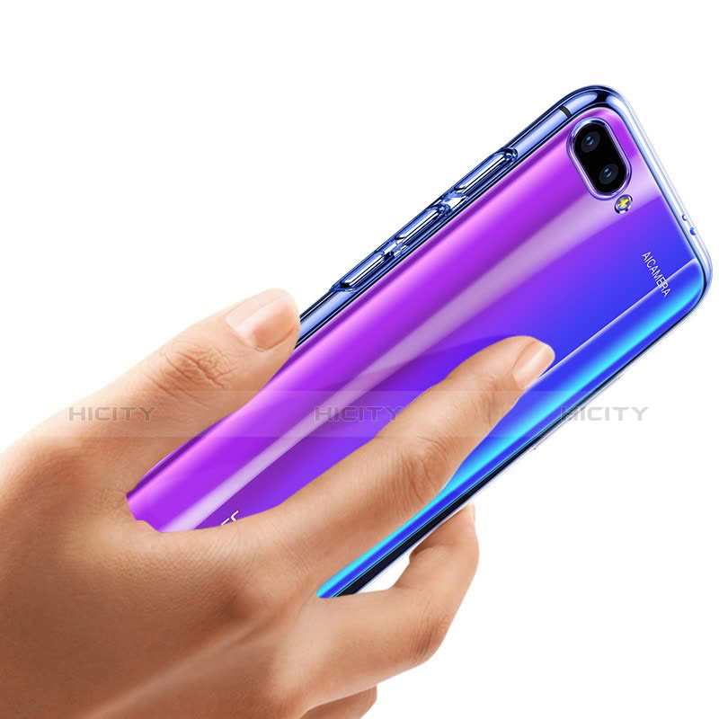 Silikon Schutzhülle Ultra Dünn Tasche Durchsichtig Transparent T02 für Huawei Honor 10 Klar