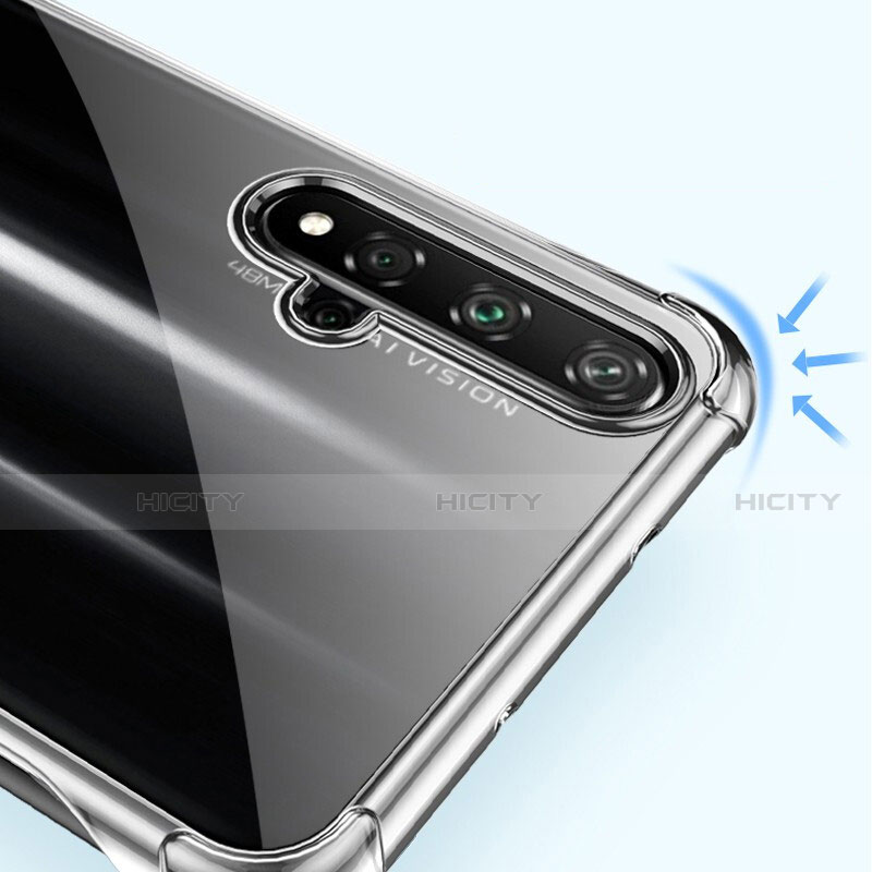 Silikon Schutzhülle Ultra Dünn Tasche Durchsichtig Transparent T02 für Huawei Honor 20S Klar