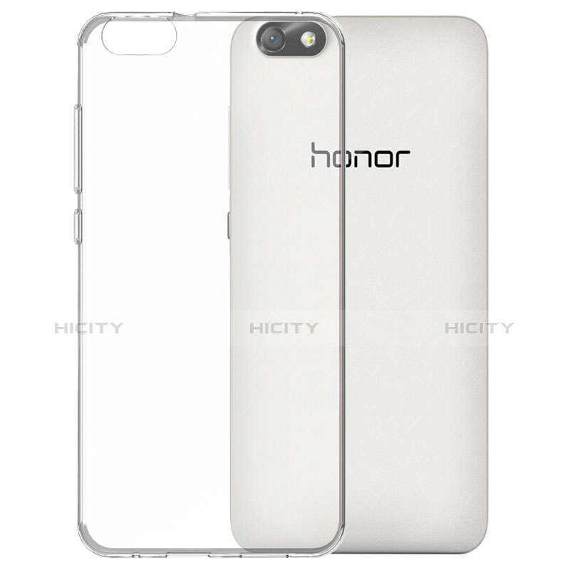 Silikon Schutzhülle Ultra Dünn Tasche Durchsichtig Transparent T02 für Huawei Honor 4X Klar