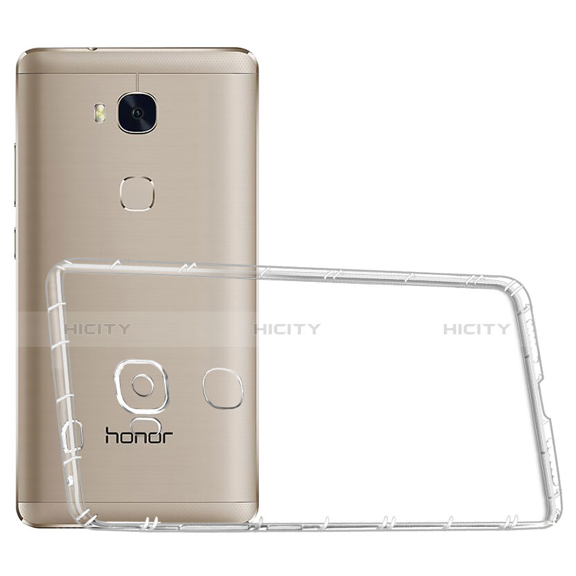 Silikon Schutzhülle Ultra Dünn Tasche Durchsichtig Transparent T02 für Huawei Honor 5X Klar