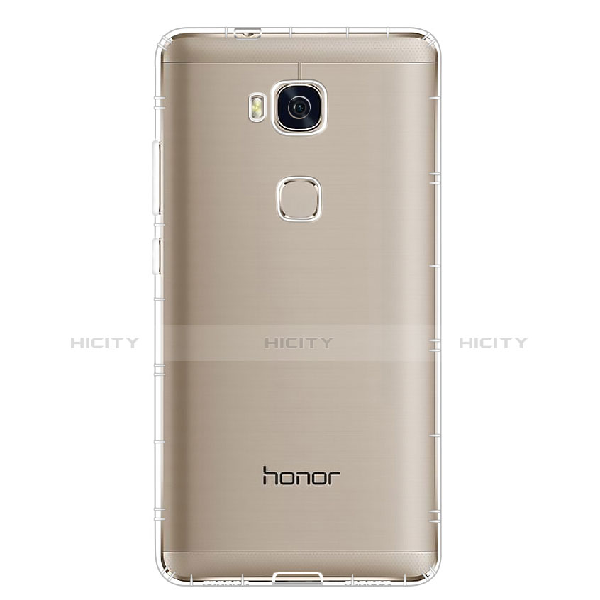 Silikon Schutzhülle Ultra Dünn Tasche Durchsichtig Transparent T02 für Huawei Honor 5X Klar