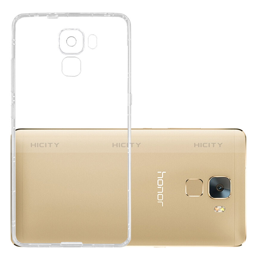 Silikon Schutzhülle Ultra Dünn Tasche Durchsichtig Transparent T02 für Huawei Honor 7 Dual SIM Klar