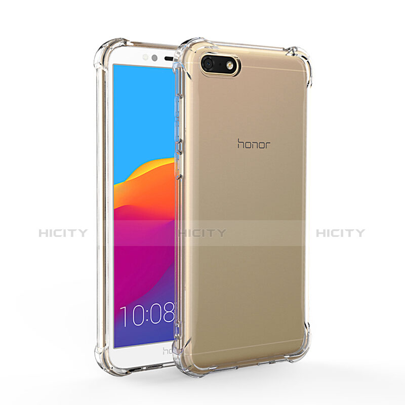 Silikon Schutzhülle Ultra Dünn Tasche Durchsichtig Transparent T02 für Huawei Honor Play 7 Klar