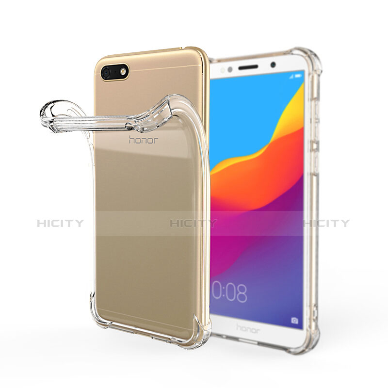 Silikon Schutzhülle Ultra Dünn Tasche Durchsichtig Transparent T02 für Huawei Honor Play 7 Klar