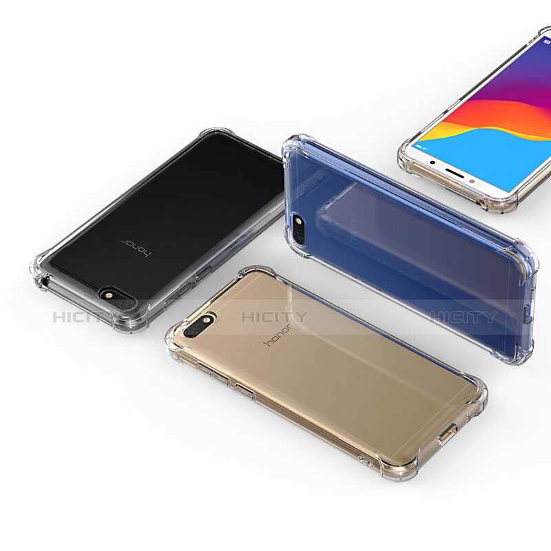 Silikon Schutzhülle Ultra Dünn Tasche Durchsichtig Transparent T02 für Huawei Honor Play 7 Klar