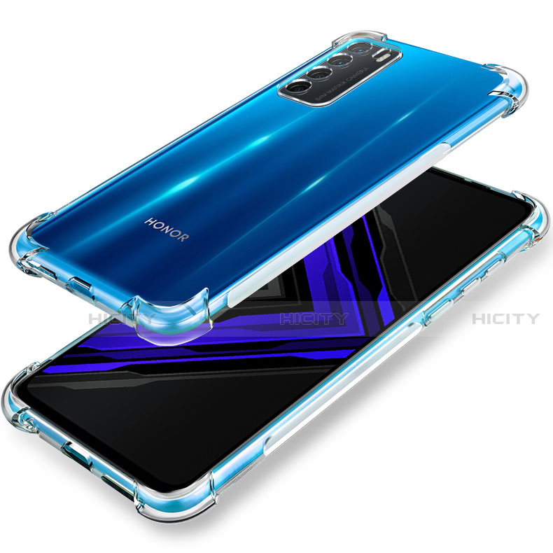 Silikon Schutzhülle Ultra Dünn Tasche Durchsichtig Transparent T02 für Huawei Honor Play4 5G Klar