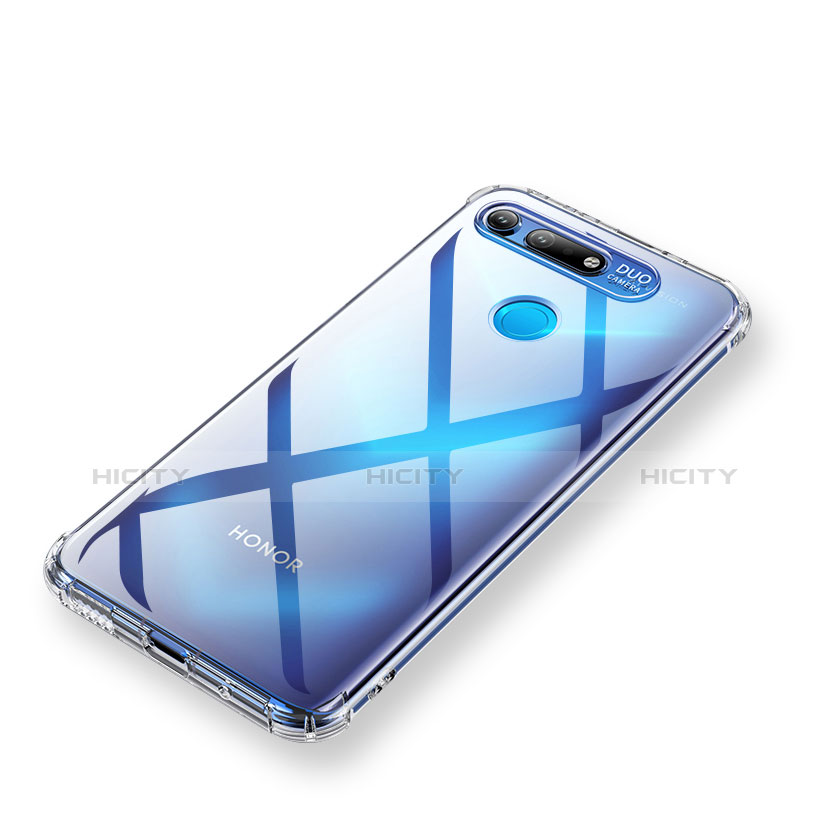 Silikon Schutzhülle Ultra Dünn Tasche Durchsichtig Transparent T02 für Huawei Honor V20 Klar