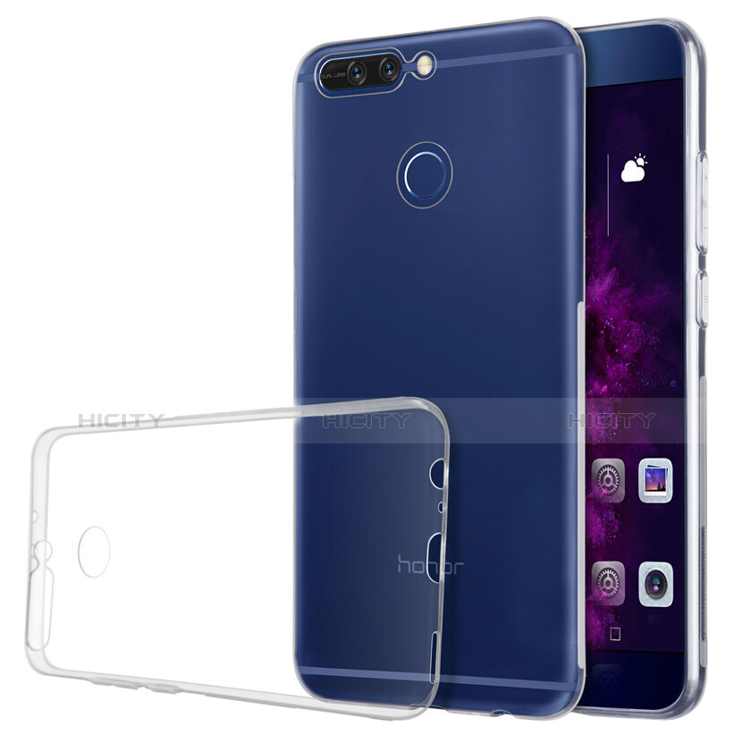 Silikon Schutzhülle Ultra Dünn Tasche Durchsichtig Transparent T02 für Huawei Honor V9 Klar