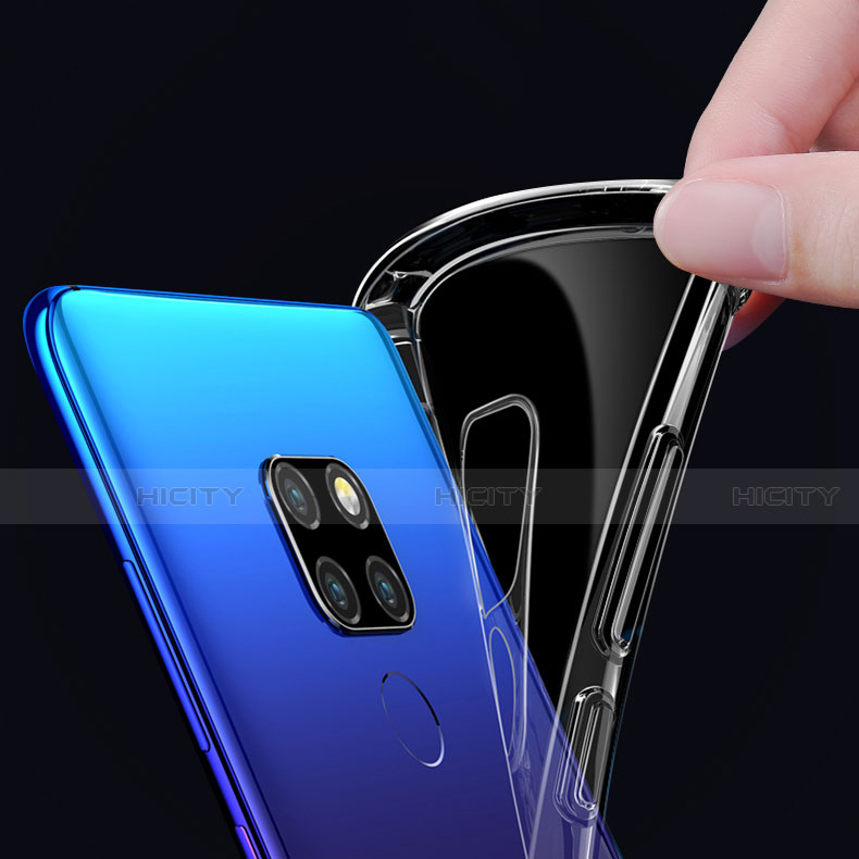 Silikon Schutzhülle Ultra Dünn Tasche Durchsichtig Transparent T02 für Huawei Mate 20 X 5G Klar