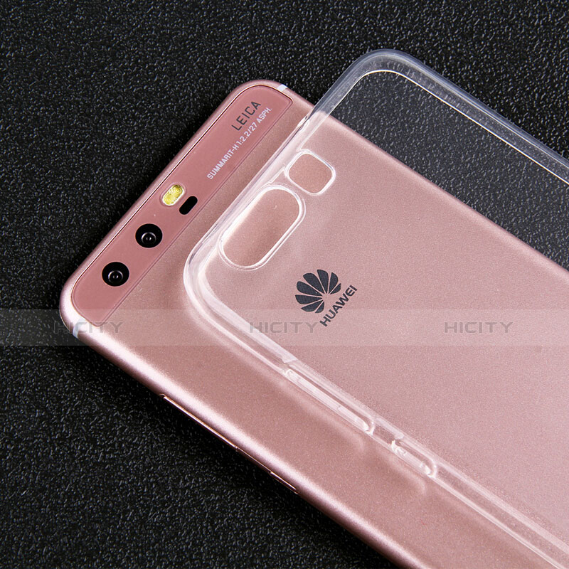 Silikon Schutzhülle Ultra Dünn Tasche Durchsichtig Transparent T02 für Huawei P10 Plus Klar