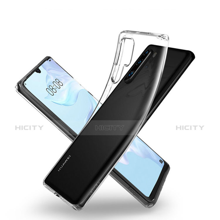Silikon Schutzhülle Ultra Dünn Tasche Durchsichtig Transparent T02 für Huawei P30 Pro New Edition Klar groß
