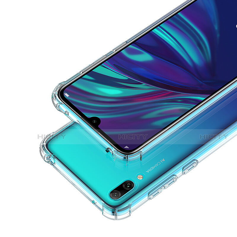 Silikon Schutzhülle Ultra Dünn Tasche Durchsichtig Transparent T02 für Huawei Y7 (2019) Klar