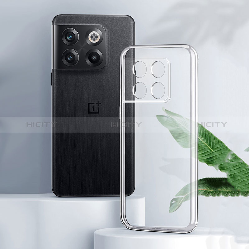 Silikon Schutzhülle Ultra Dünn Tasche Durchsichtig Transparent T02 für OnePlus 10T 5G Klar groß